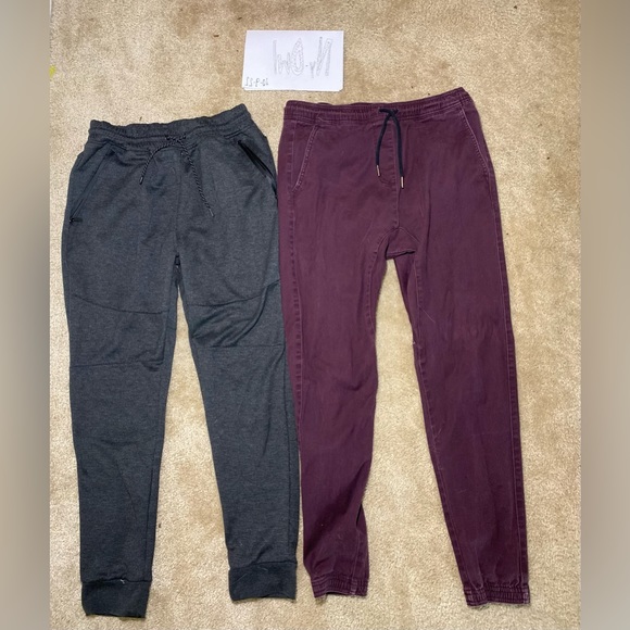Pants Two Types Of Jogger Pants Size Large Tight Fitting At The